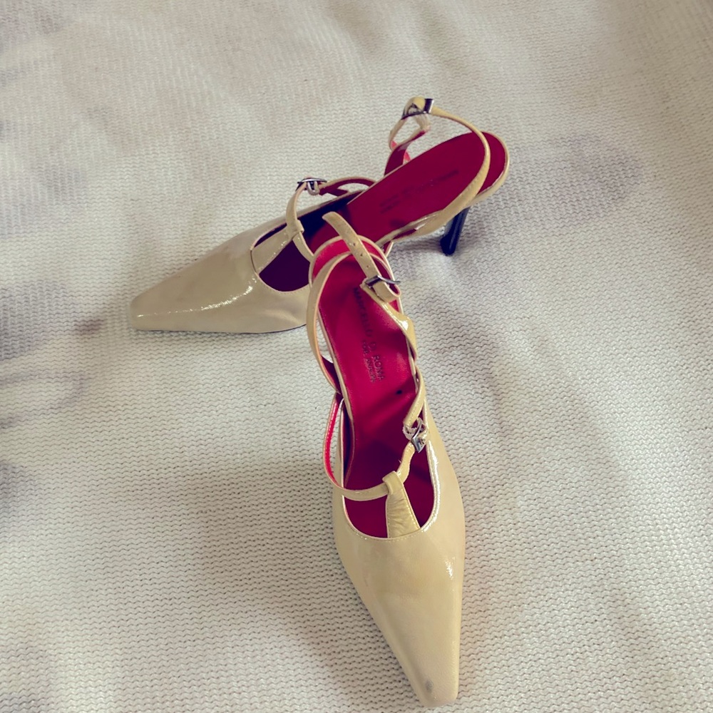 Tan Marcelo Di Roma work heels, size 8